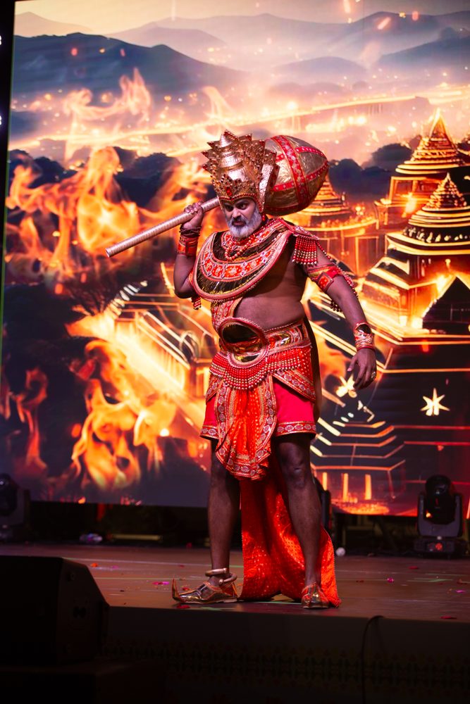 Cast in costume